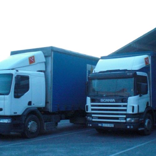 Flota de camiones de transportes LTA 2003
